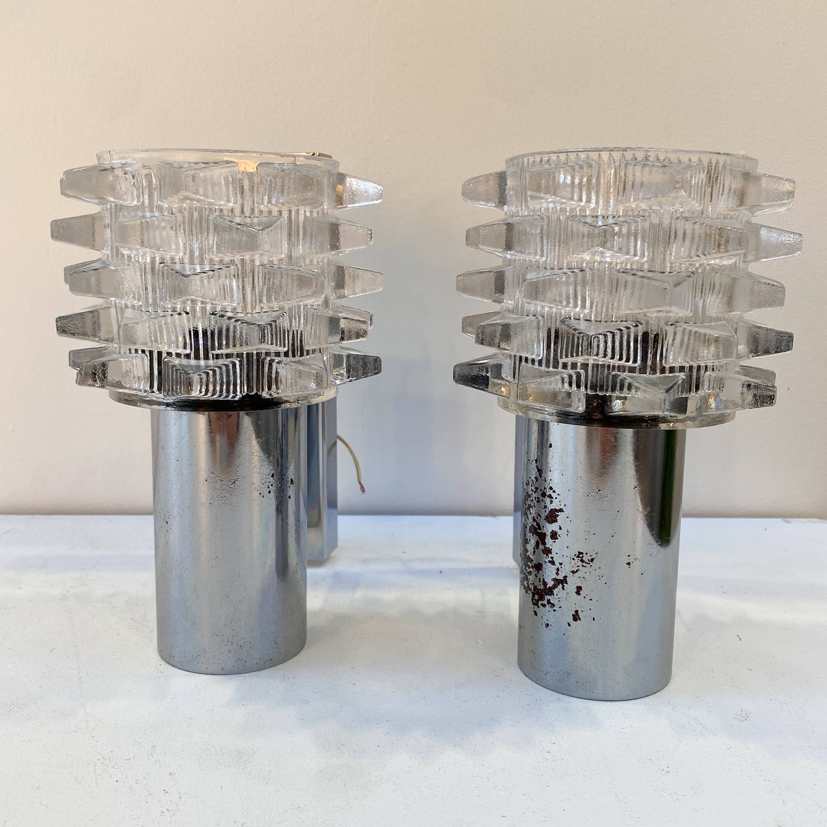 Pair of Raak wall lights from the 70s