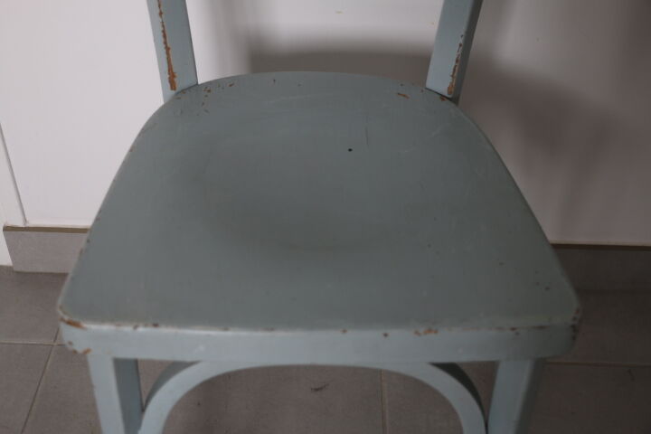 Chaise bistrot Baumann n°19 gris bleu