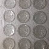 Série de 12 assiettes Sabino France verre opalescent Art Déco – modèl