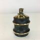 Black and gilded 1950s table lighter, bamboo design