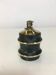 Black and gilded 1950s table lighter, bamboo design