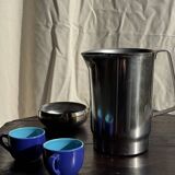 Large silver-plated jug H20 D14.5