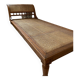 Indonesian daybed, canework and Java teak