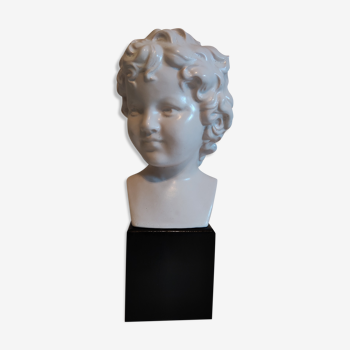 Ceramic bust young boy