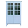 Armoire parisienne vitrée vintage 1960