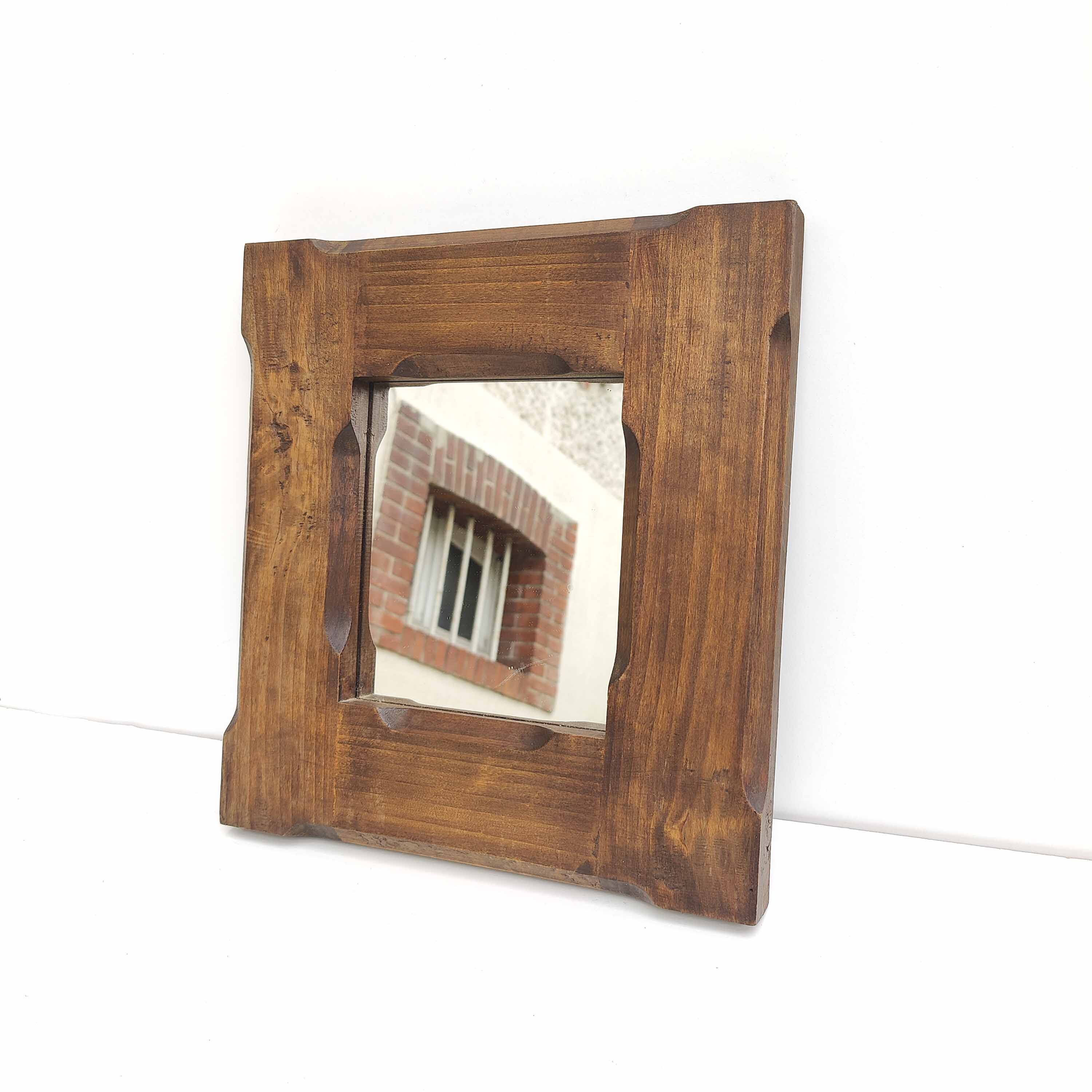 Miroir en chêne 33 par 30cm