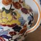 Gien earthenware peony pitcher