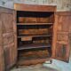 18th-century French antique cherry wood wardrobe – Rustic sideboard