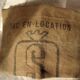 Cushion canvas of Jute black letters "Bag for rent" Deco Loft 35 x 50 cm