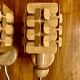 Pair of scandinavian design wall lights 1960.