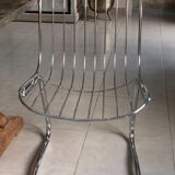 Design chair 70' in chrome metal