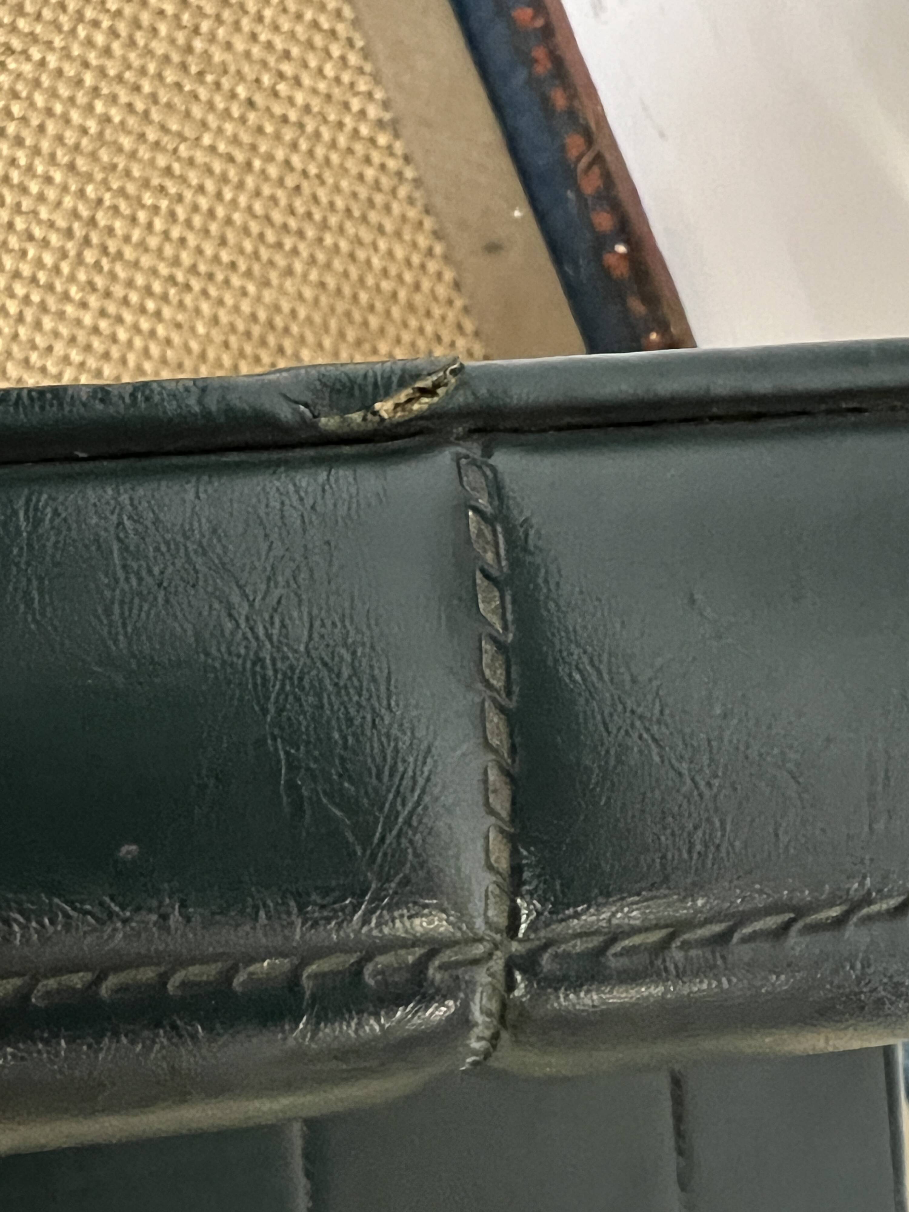 Green Skai chair, 1960s