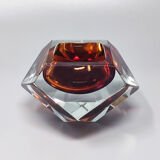 1960s Gorgeous Brown Ashtray or Catchall by Flavio Poli for Seguso. Made in Italy