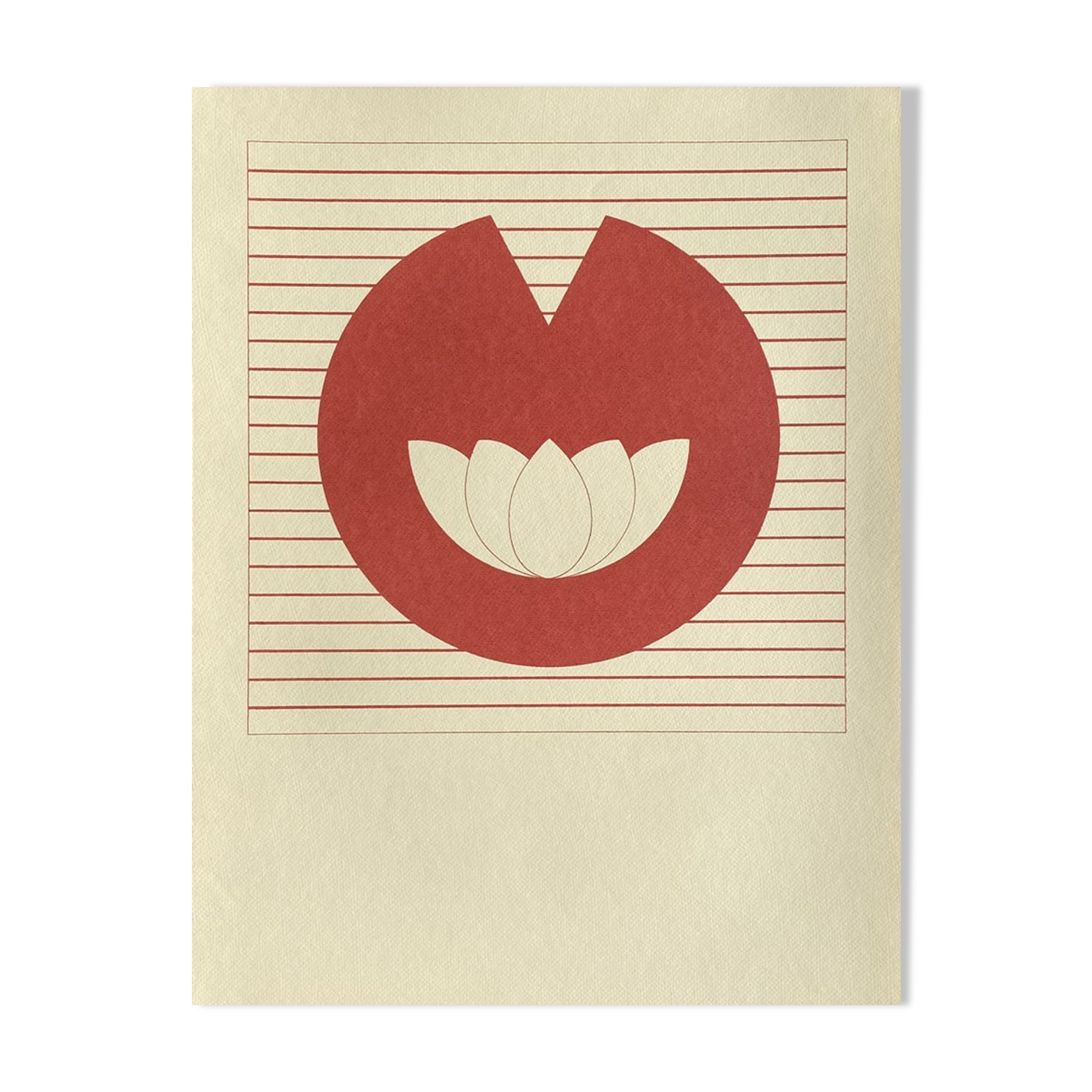 Silkscreen water lily 1981