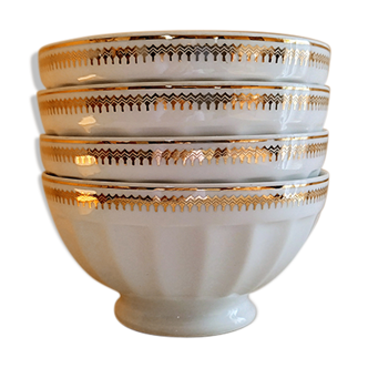 Set de 4 bols blancs en porcelaine