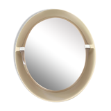 Allibert 1970 illuminated retro oval vintage mirror