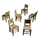 Set of 6 Bauche model chairs by Charlotte Perriand, circa 1960.