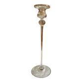Glass candle holder
