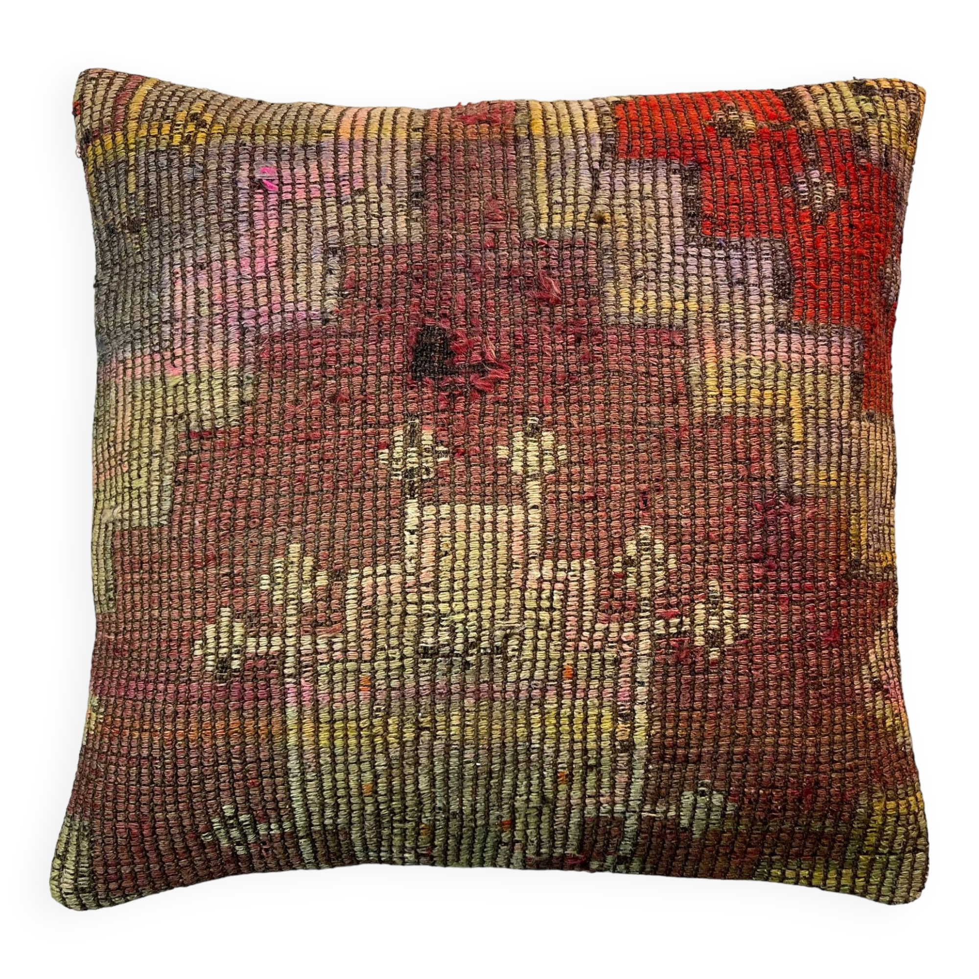 Housse de coussin kilim turc vintage, 55 x 55 cm