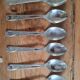 Set of 6 spoons in vintage stainless steel