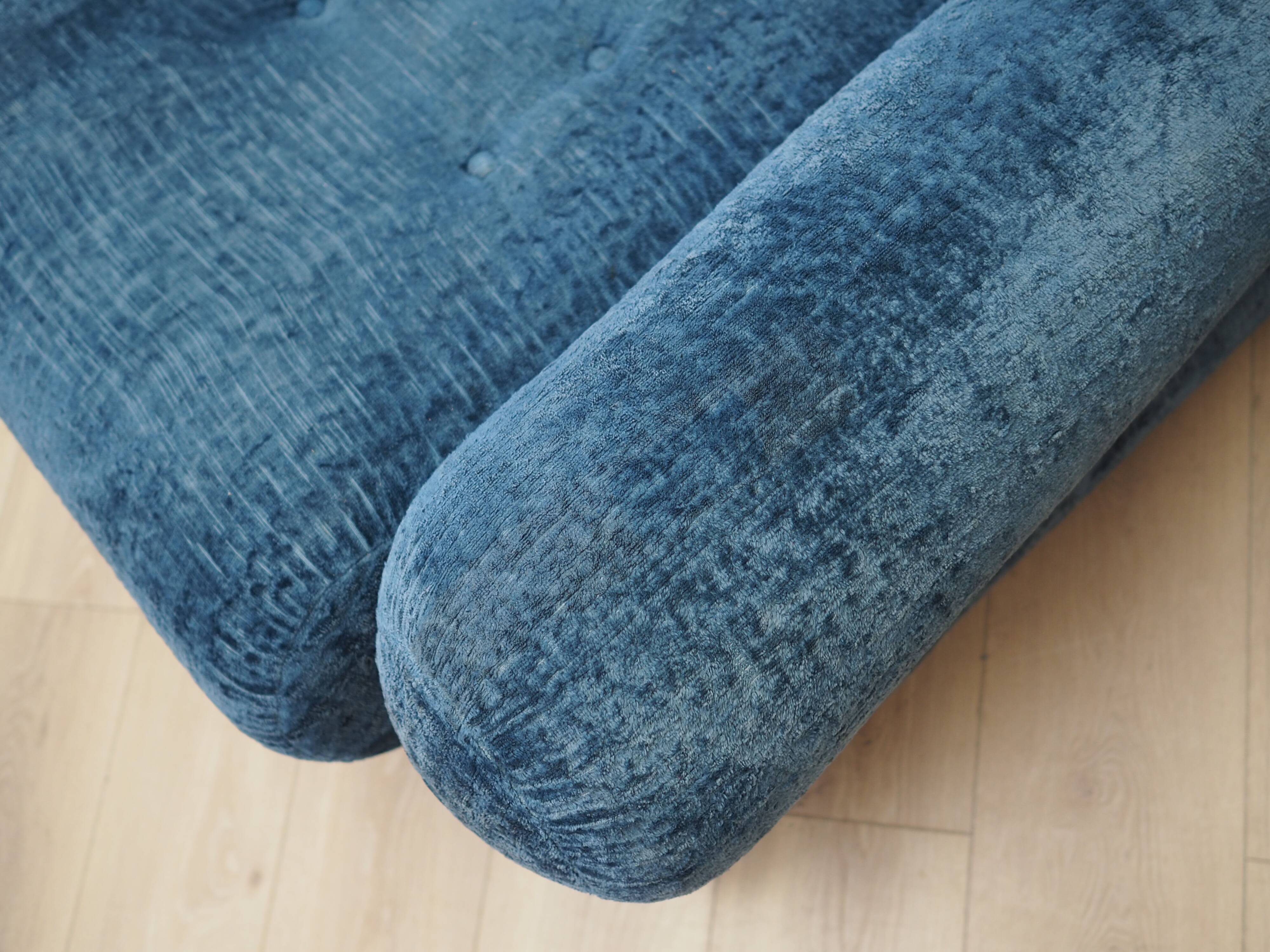 Blue armchair, Italian design, 1970s, production: Italy