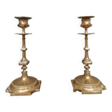 Paire de bougeoir du dix-huitième siècle