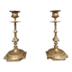 Pair of eighteenth century candlesticks