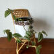 Vintage rattan doll chair