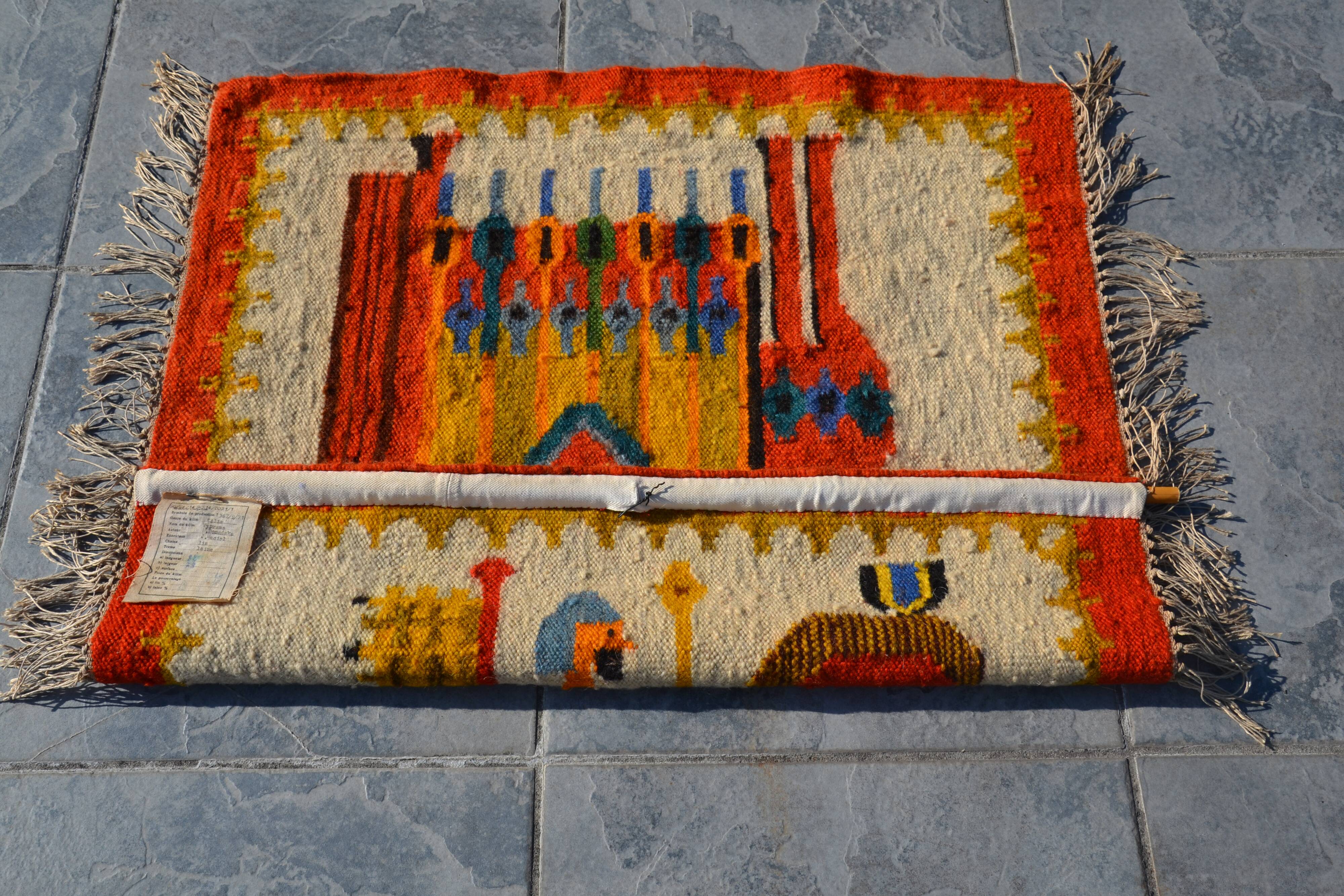 Kilim/tapisserie murale polonaise par M Domanska 1971