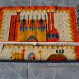 Kilim/tapisserie murale polonaise par M Domanska 1971