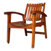 Vintage wooden armchair 1950