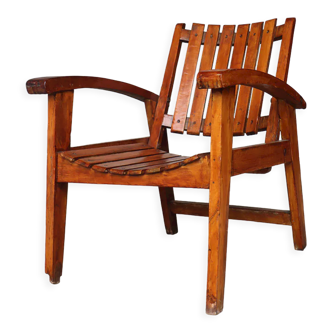 Vintage wooden armchair 1950