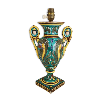 Gabriel Fourmaintraux Pottery of Desvres lamp base