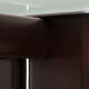 Tito Agnoli for Matteo Grassi leather dining table and six chairs