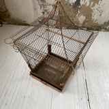 Vintage gold metal cage