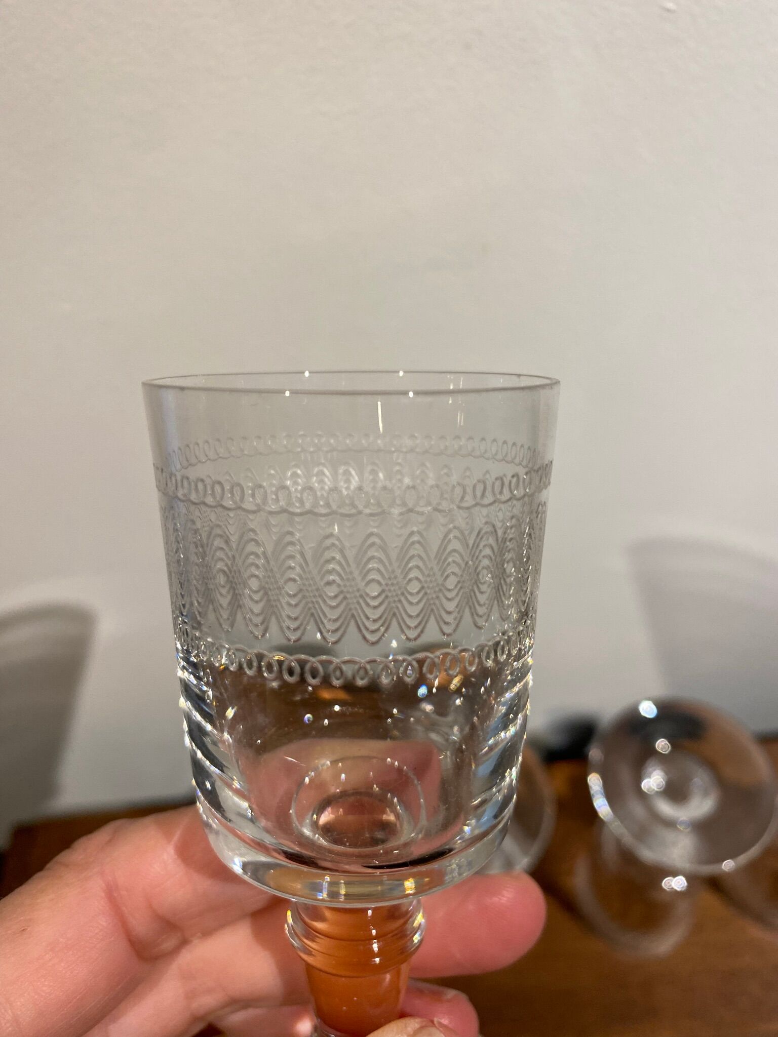 Set of 4 bistro glasses early XX century