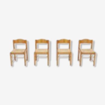 Solid ash rattan chairs