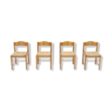 Solid ash rattan chairs