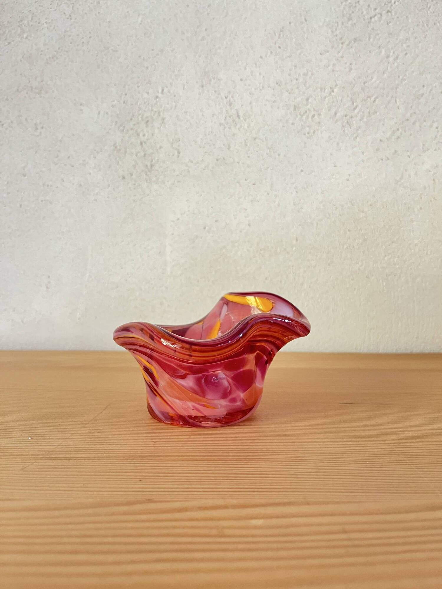 Ashtray or glass blown pocket tray dlg Murano