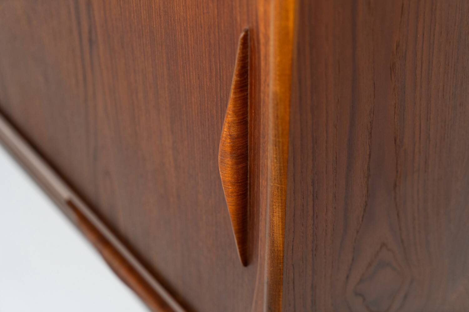 Teak highboard by Jensen & Mølholm (Denmark, 1960s).