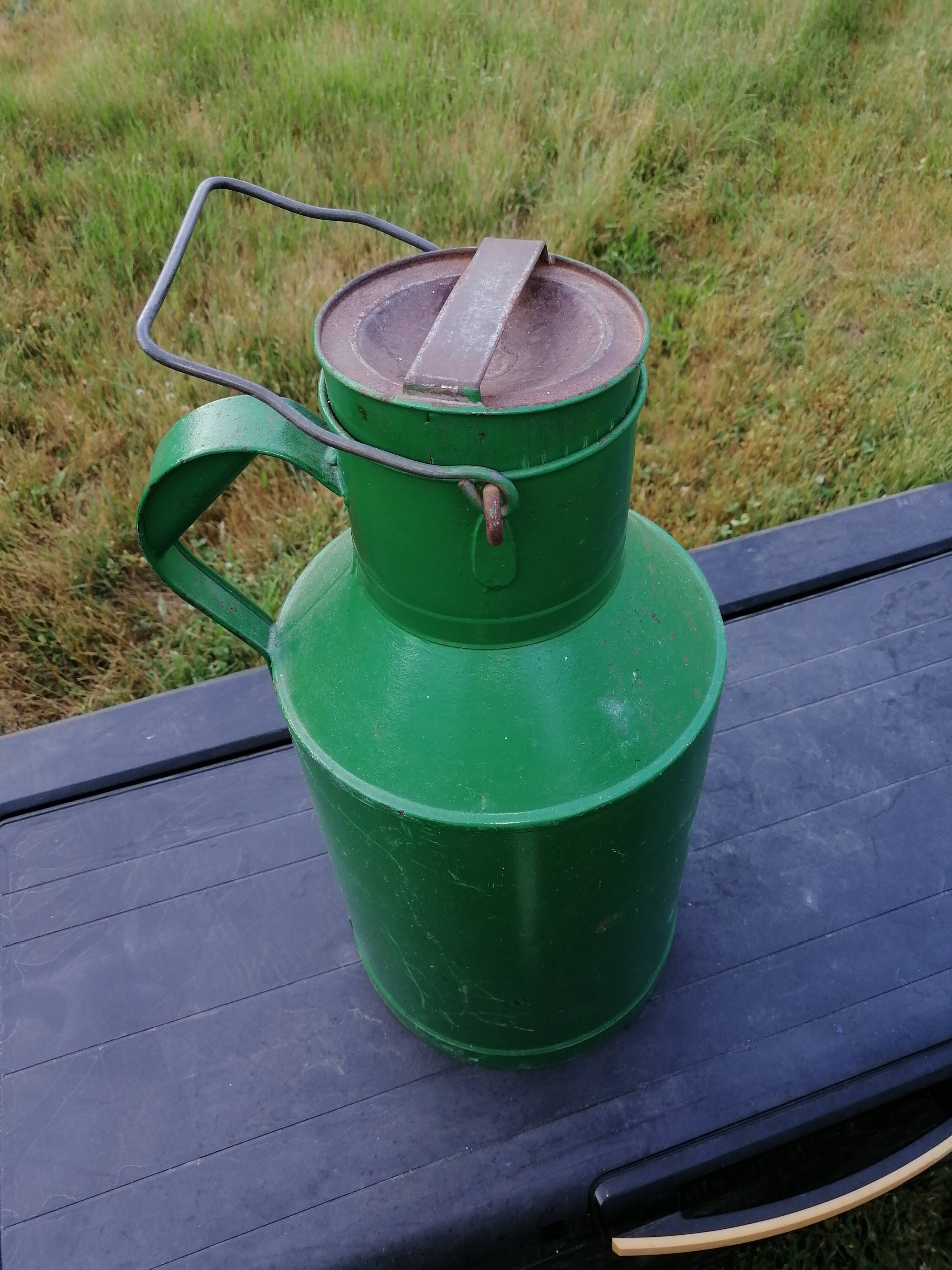 Green milk jug