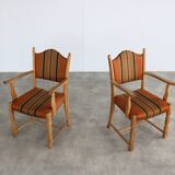 Brutalist dining chairs | vintage chairs | danish