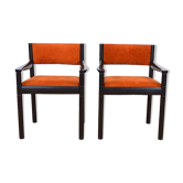 Paire de fauteuils vintage 1960/1970