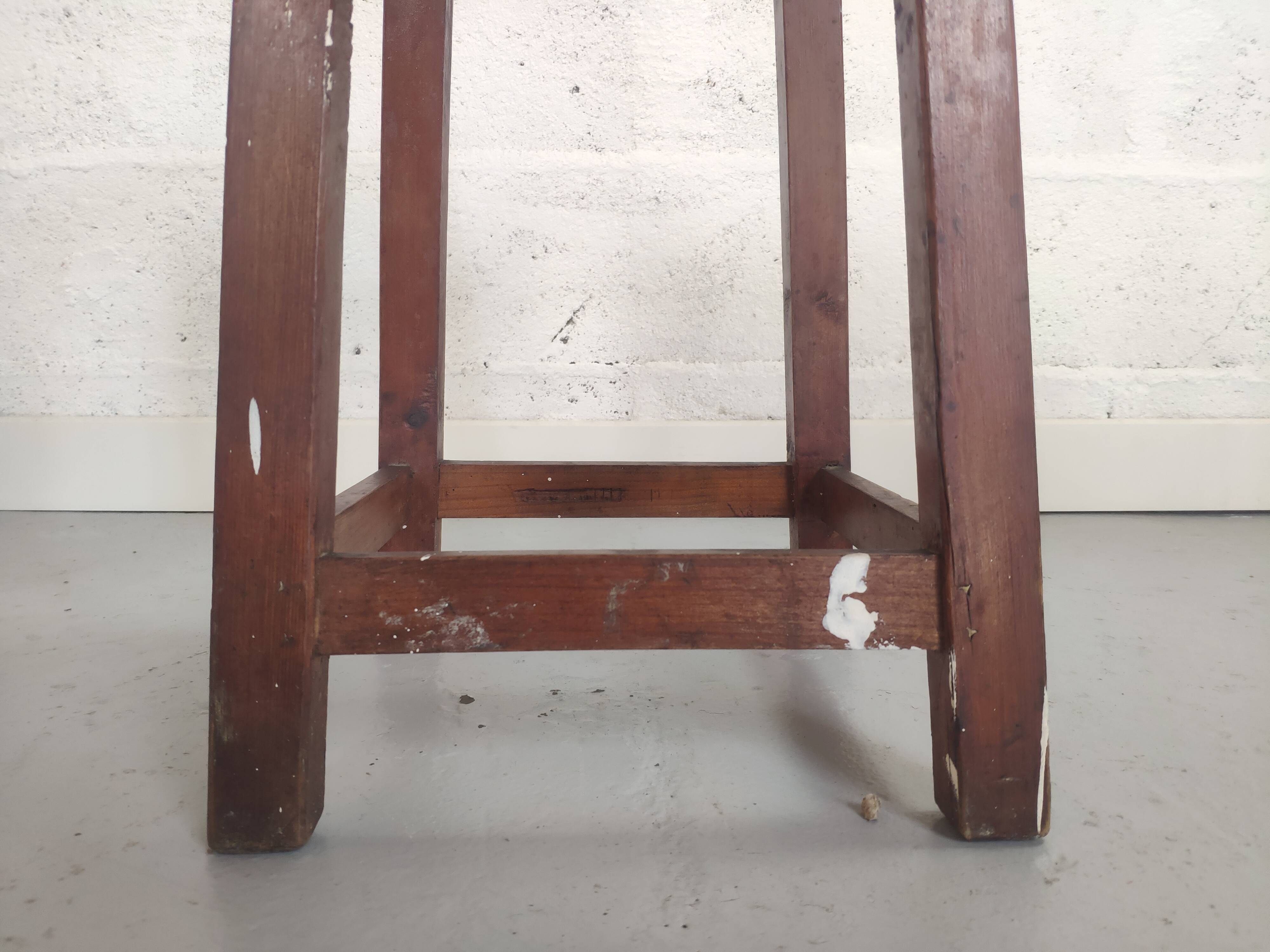 Vintage wooden painter's stool