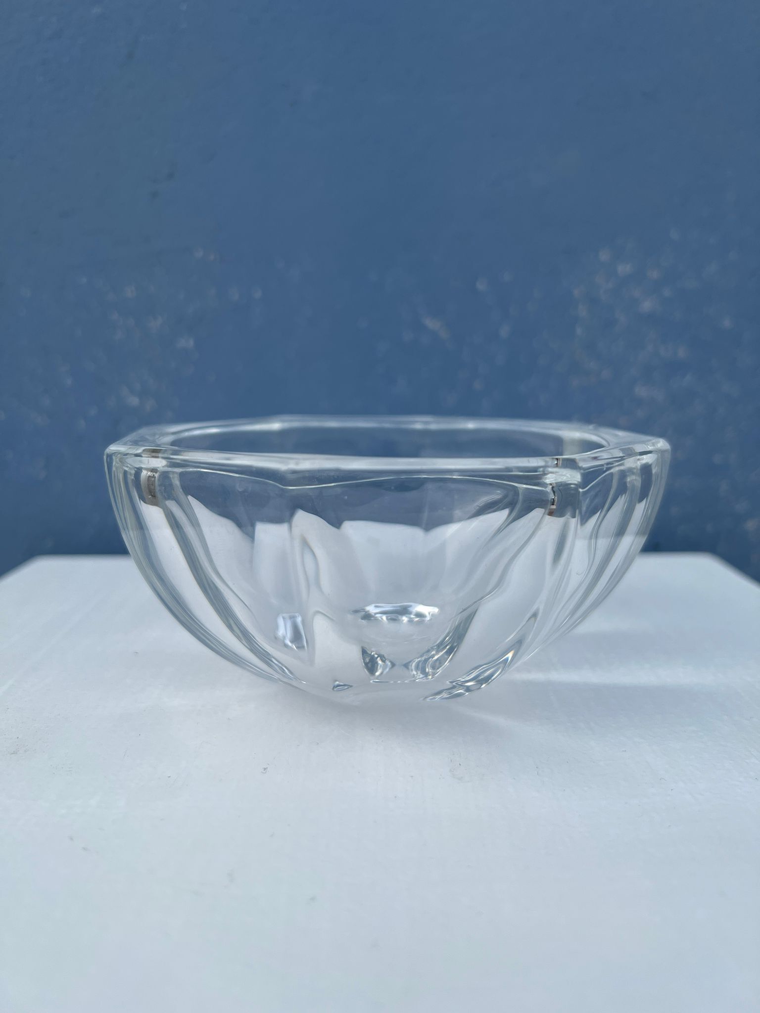 Octagonal glass cup D: 11,5cm