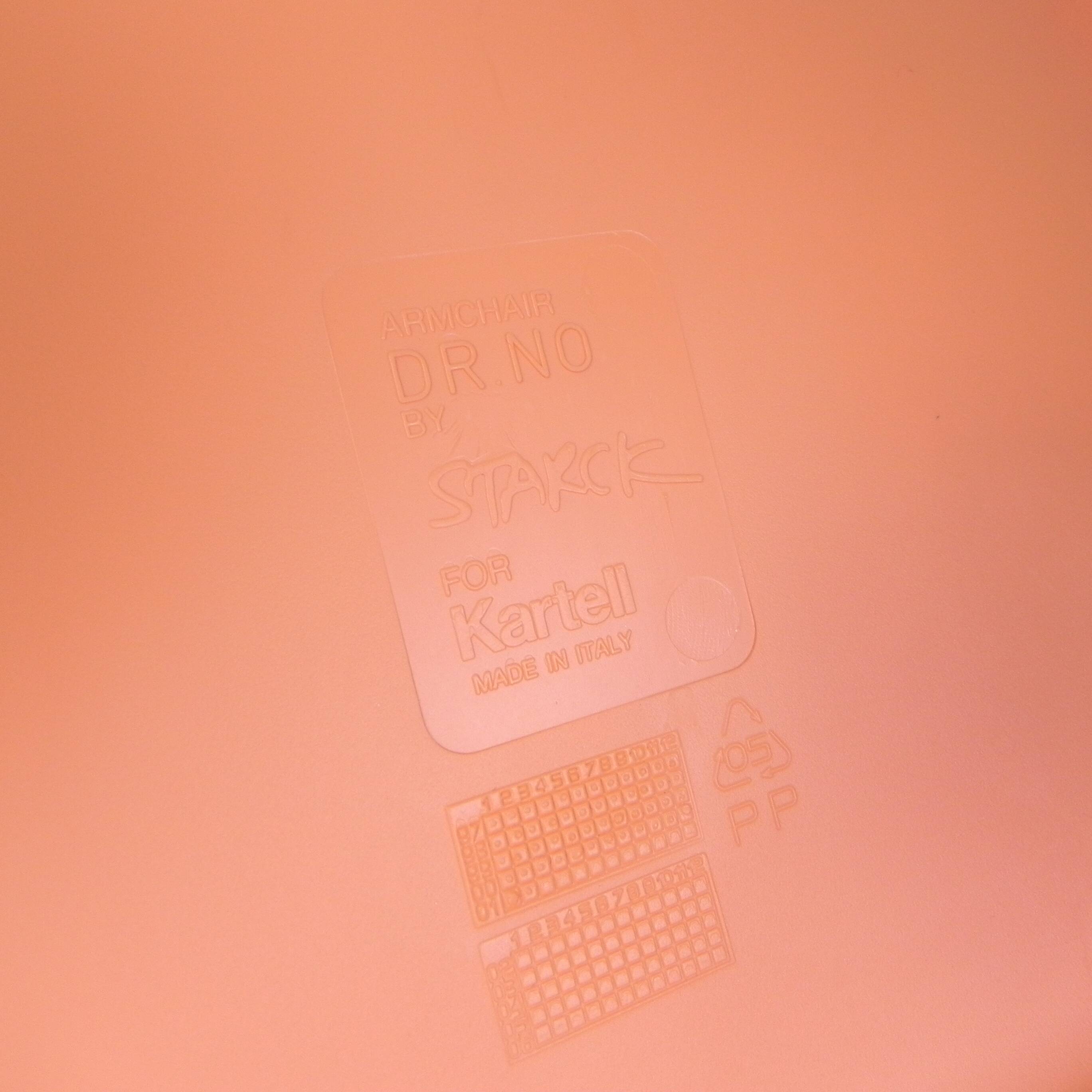 Set of 2 Dr NO chairs by Starck for Kartell, 1990s