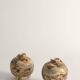 Satsuma Earthenware Vases, Hand-Painted Polychrome, Japan, Set of 2