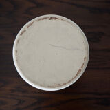 White ceramic mustard pot
