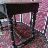 Side table or wooden desk classic style turned legs