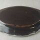 Old ceramic dish, Forges les Eaux / black bottom, late 19th century